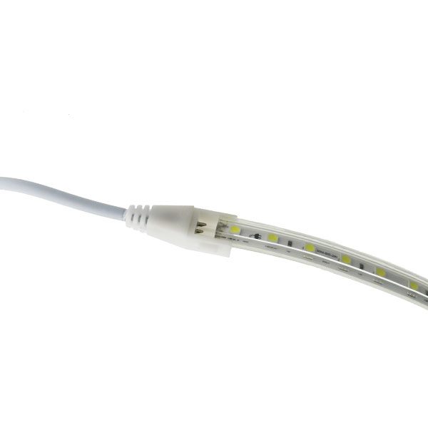 Tira LED con Cable Rectificador - 220V | 120LED/m | 50m | SMD 2835 | 800Lm  | 8W/M | CRI90 | IP65