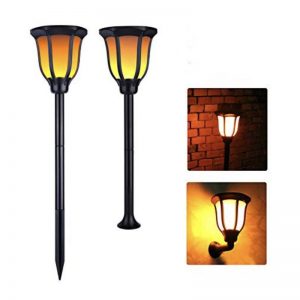 Farol solar LED estilo retro luz cálida 2200k 3