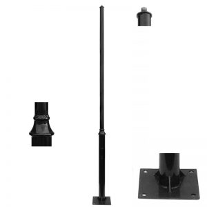 Columna para farola de 3m hecha en acero Reike 1