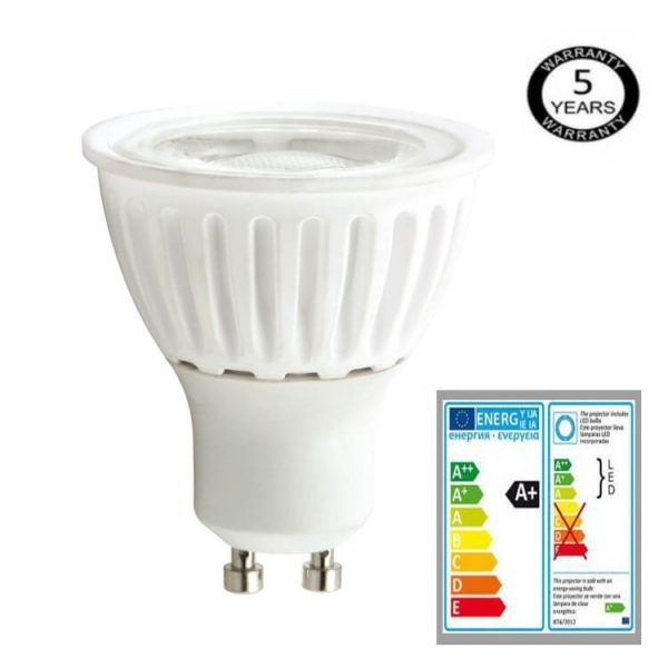 Bombilla LED GU10 cerámica 9w 12º Bridgelux luz cálida, neutra o fría 2
