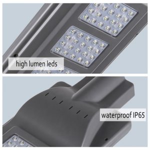 Farola solar con sensor de movimiento 40w Epistar 7