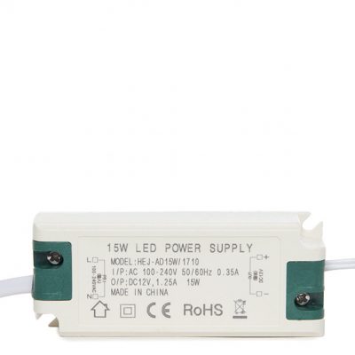 Transformador con interruptor hasta 6 focos para muebles 15w - Minaled