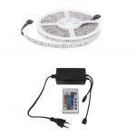 Kit tira LED RGB multicolor IP65 con mando a distancia 5m