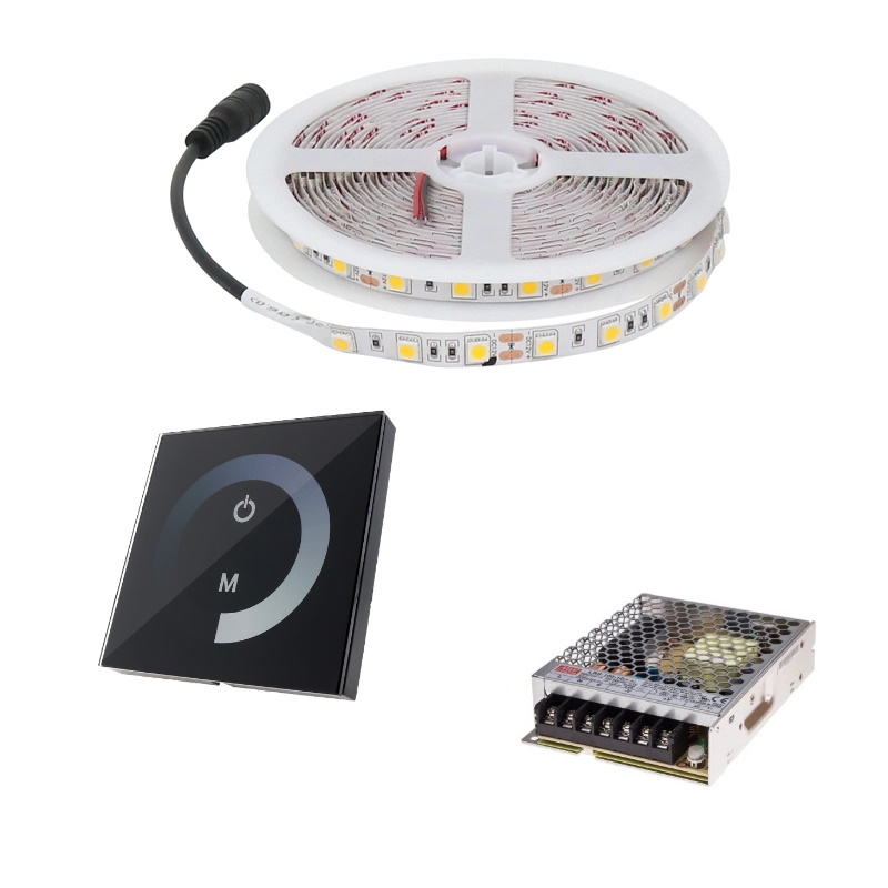 Tira LED regulable con controlador táctil 14,4w/m 1152lm/m 5 IP20