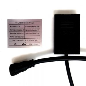 Farola solar programable de 100w IP65 galvanizada - Imagen 4