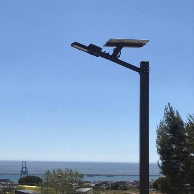 Farola Solar Programable De W Ip Galvanizada Minaled