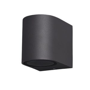 Aplique LED de aluminio color negro 6w exterior IP54 GU10 - Imagen 6