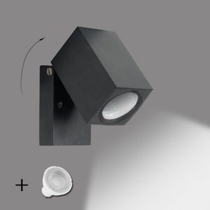 Aplique orientable para exterior con bombilla GU10 6w - Imagen 4