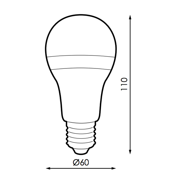 Bombilla de filamento LED estándar E27 10W, luz fria 6000K