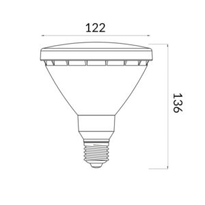 Bombilla PAR38 LED E27 45º 15w en 6000K - Imagen 3