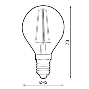 VT-1986 - Bombilla LED 4W Filamento Patent E14 Tipo Vela - VTAC
