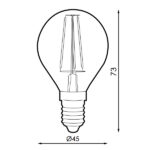 Bombilla-LED-Filamento-E14-G45-4W-Ámbar-1