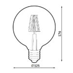 Bombilla-LED-Filamento-E27-G125-6W-Ámbar-1