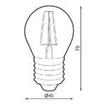 Bombilla-LED-Filamento-E27-G45-4W-Ámbar-1