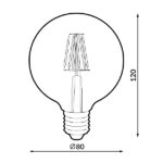 Bombilla-LED-Filamento-E27-G80-6W-Ámbar-1