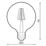 Bombilla-LED-Filamento-E27-G95-6W-Ámbar-1