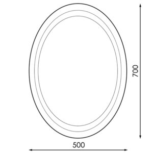 Espejo para baño con LED integrado 15W ovalado CCT - Imagen 3