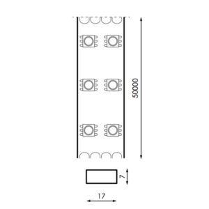 Adaptador para tira LED 220V SMD 2835 IP67 sin rectificador - Minaled