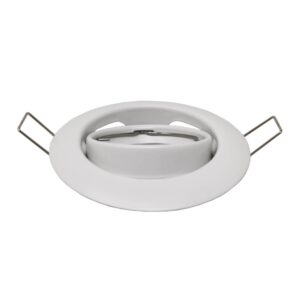 Aro redondo orientable para GU10 o MR16 9cm acero color blanco - Imagen 5