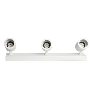 Barra de 3 focos en línea blancos orientables GU10 - Imagen 4