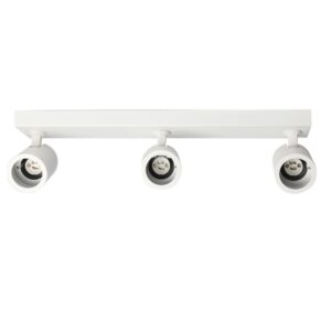Barra de 3 focos en línea blancos orientables GU10 - Imagen 6