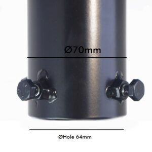 Cruceta de tres brazos de acero para farolas - Imagen 4