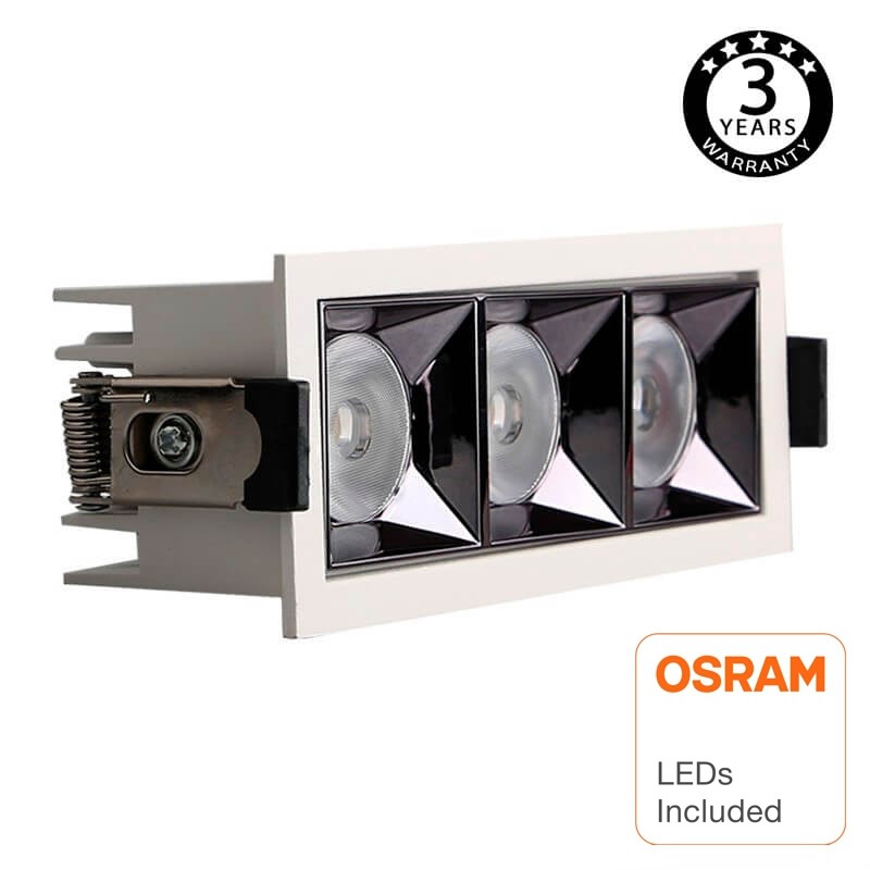 Downlight Led Triple Osram W Ugr Lm W Cm Lm