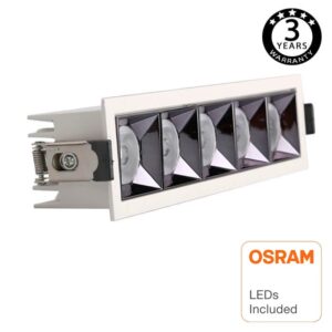 Empotrable LED 25W  OSRAM Chip PALACE 24º UGR17 140lm/W