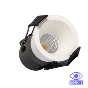Ojo de buey blanco LED COB 10w 9,5cm 1000lm