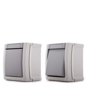 Interruptor para exterior Panasonic Pacific 10A 250v gris - Imagen 5