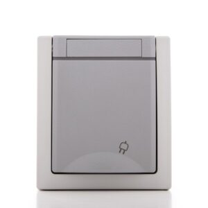 Toma de corriente exterior Panasonic Pacific 2P + T 16A 250v IP54 gris - Imagen 3