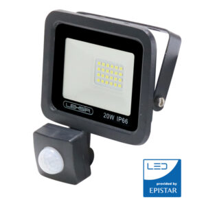 Foco LED 20w con sensor de movimiento IP65