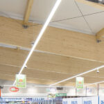 Barra LED colgante enlazable para supermercados OSRAM IP20 40w UGR 19