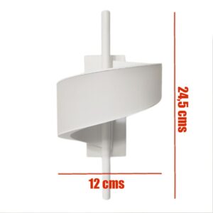 Aplique LED en forma de espiral blanco 12w - Imagen 3