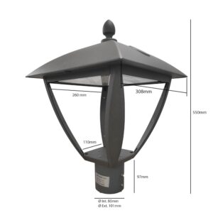 Farola nueva Villa estilo moderno 10w - 100w driver Philips 240 lm/w - Imagen 3