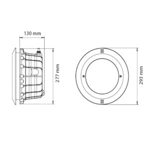 Carcasa empotrable para bombilla PAR56 piscina - Imagen 3