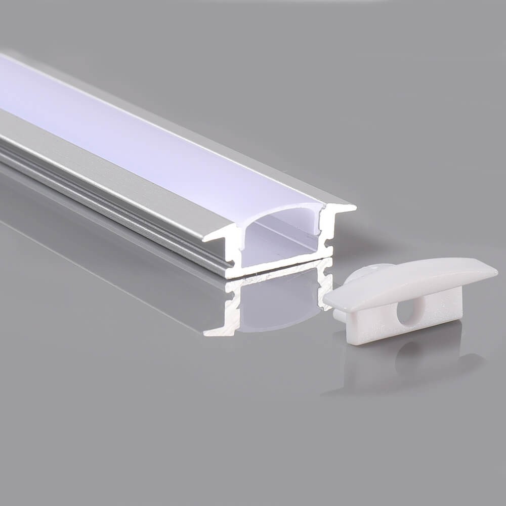 declarar condensador reposo Perfil con alas para tiras LED de 12,4 mm ancho máx. 2m (min 2 uds)