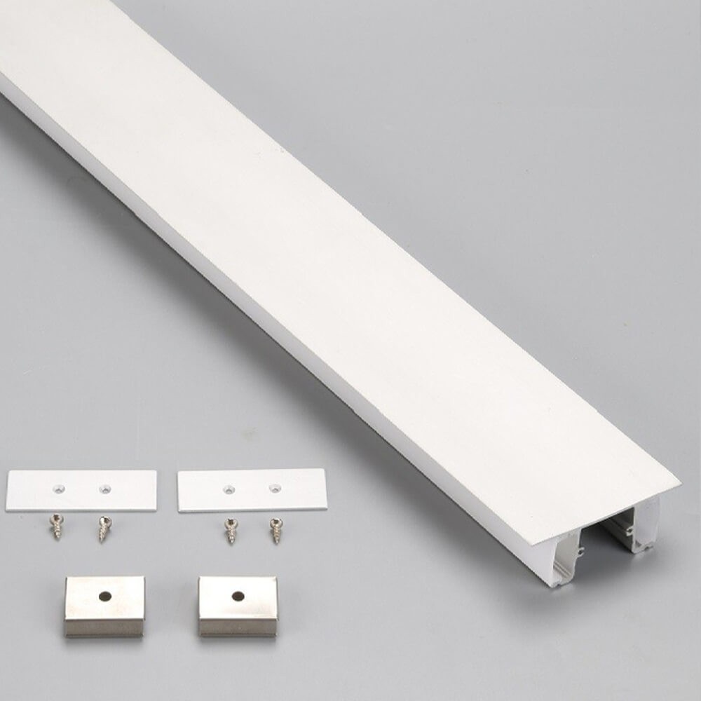 Perfil doble para dos tiras LED de 12,8 mm de ancho máx.