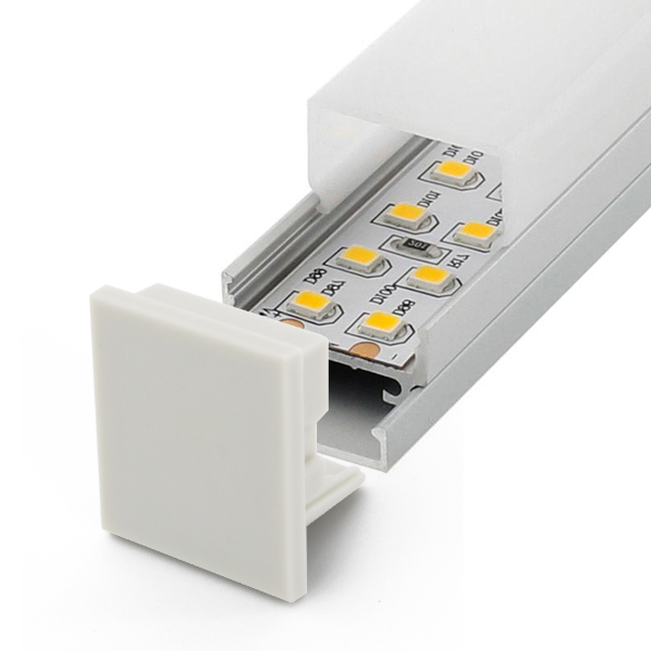 Perfil para tiras LED 17 mm ancho máx. opcional colgante 2m (min 10 uds)