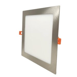 Donwlight LED cuadrado metálico 15w OSRAM CCT acero inox. 17,5x17,5cm 1650lm - Imagen 8