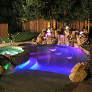 Foco led RGB sumergible de superficie para piscinas 12v 12w IP68 - Imagen 8