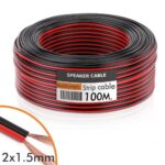 Cable Tira LED (Audio) 2×1.5mm 100 Metros