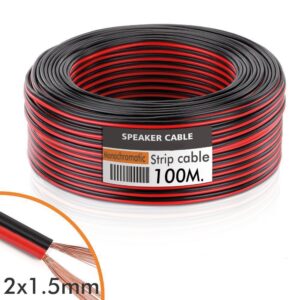Cable Tira LED (Audio) 2x1.5mm 100 Metros